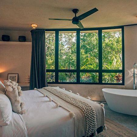 Jungle Rooftop Round Villa -Priv Pool-Bathtub 2A トゥルム エクステリア 写真