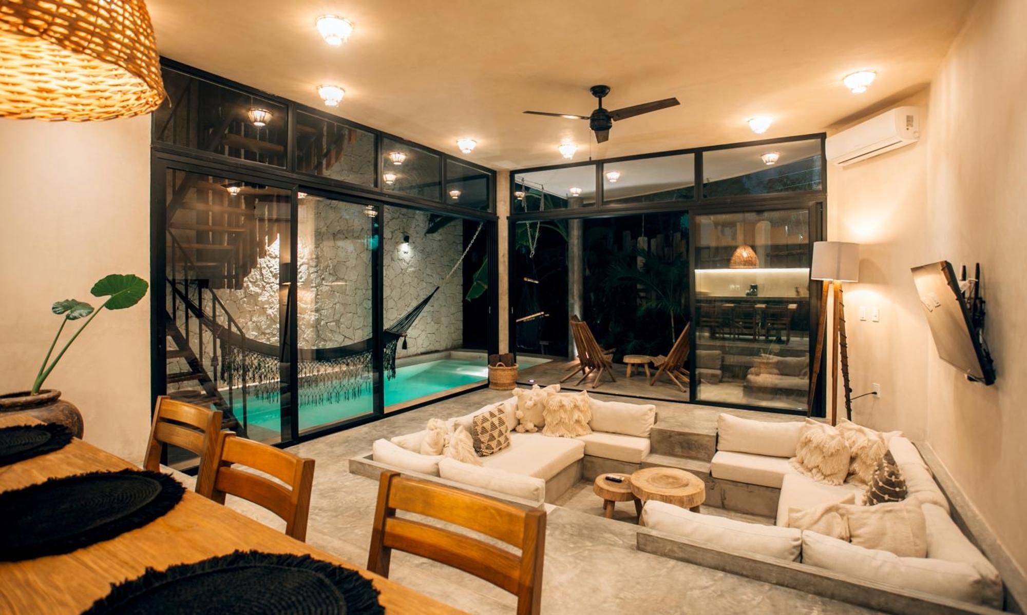 Jungle Rooftop Round Villa -Priv Pool-Bathtub 2A トゥルム エクステリア 写真
