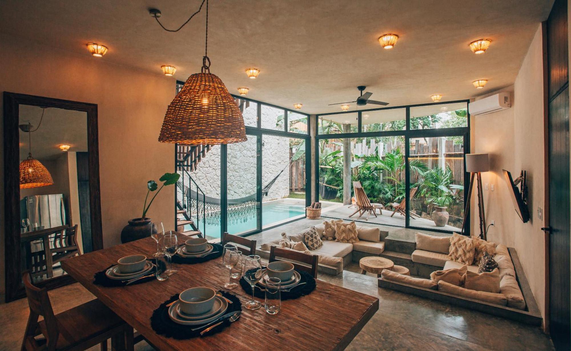 Jungle Rooftop Round Villa -Priv Pool-Bathtub 2A トゥルム エクステリア 写真