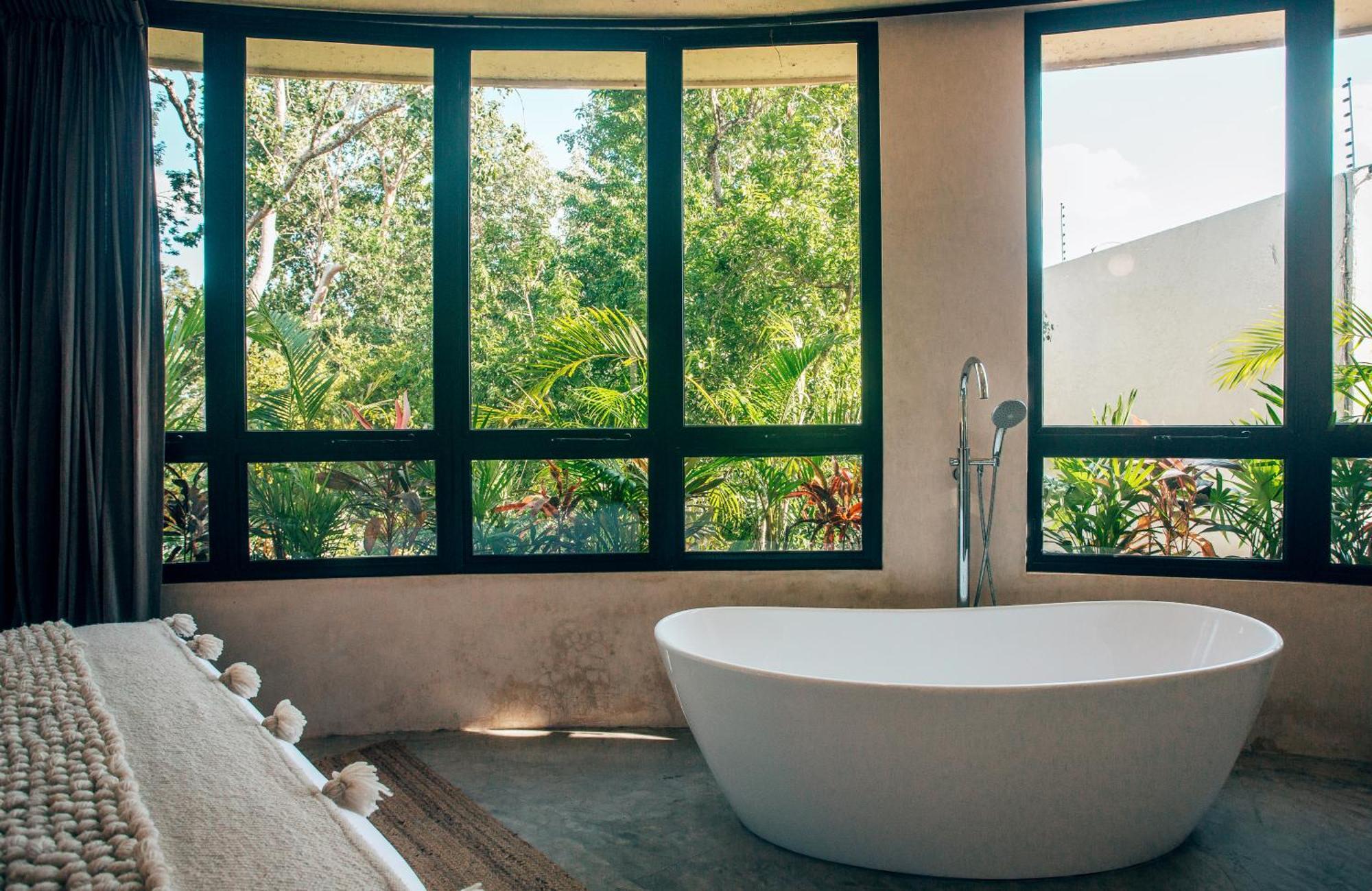 Jungle Rooftop Round Villa -Priv Pool-Bathtub 2A トゥルム エクステリア 写真